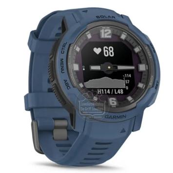 Garmin Instinct Crossover Solar Tidal Blue 010-02730-02 Horloge 45MM