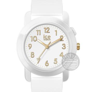 Ice-Find White Goldplated Horloge 024916