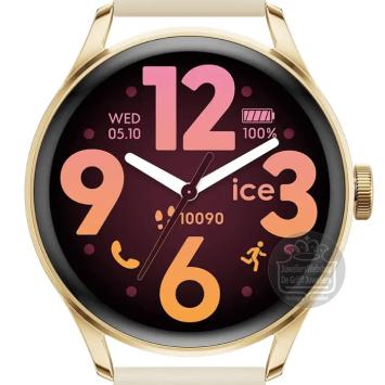 Ice-Smart Round Goldplated Beige 3.0 Horloge 025115