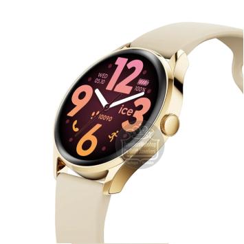 Ice-Smart Round Goldplated Beige 3.0 Horloge 025115