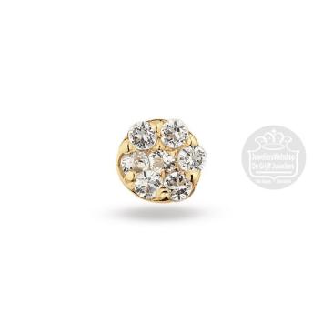 Jackie Gold White Topaz Pave Piercing JKP25.539