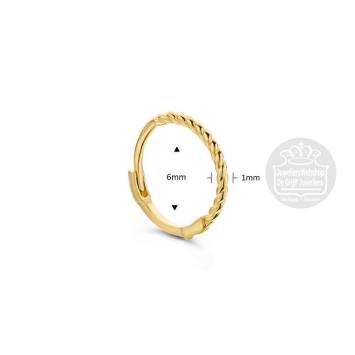 Jackie Gold Twist single Hoop JKS22.140