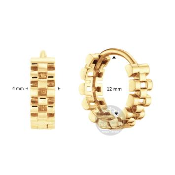 Jackie Gold Guell Hoops JKE24.311