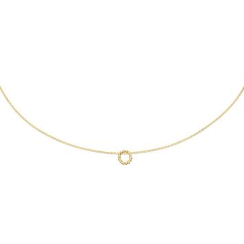 Jackie Gold Bubbly Circle Necklace JKN24.060