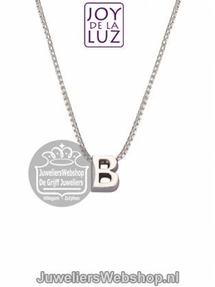 Joy de la Luz Si-B initials ketting met hanger B