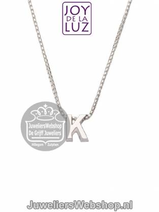 Joy de la Luz Si-K initials ketting met hanger K