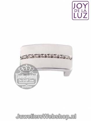 JOY de la LUZ Slide JS102 Fancy Chain Silver
