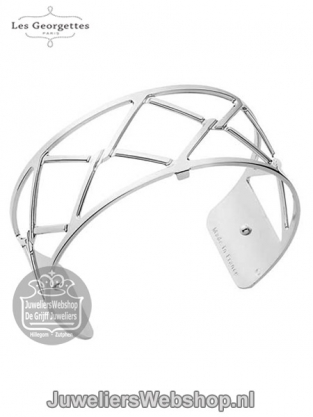 les georgettes armband cannage 25mm zilver