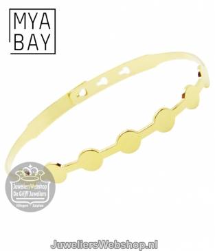 mya bay jc-35.g 7 circles armband goud symbold