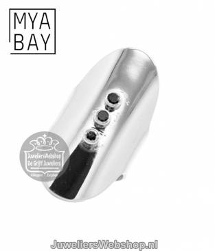 mya bay ba-36.s oval ring zilver