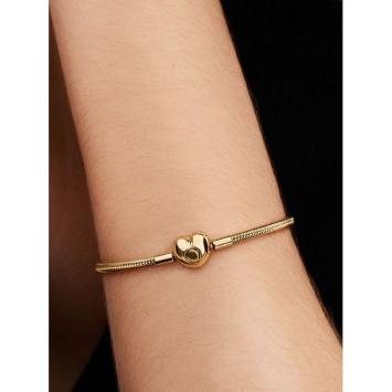 Pandora armband Silver Goldplated snack chain 563050C00-21