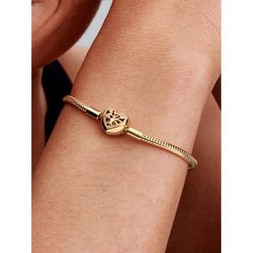 Pandora armband Silver Goldplated Stamboom hart 563516C01-20