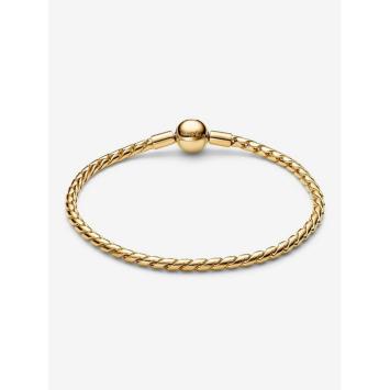 Pandora armband Silver Goldplated Ronde Sluiting 564028C00-18