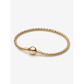 Pandora armband Silver Goldplated Ronde Sluiting 564028C00-18
