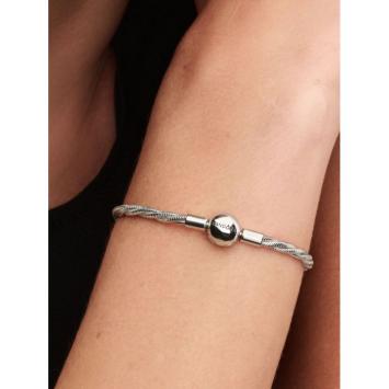 Pandora armband Silver twisted snake-chain 593757C00-20