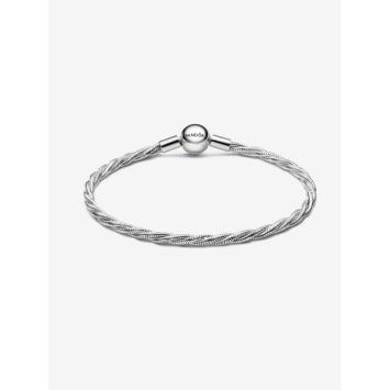 Pandora armband Silver twisted snake-chain 593757C00-20