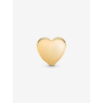 Pandora bedel Silver Goldplated graveerbaar hart 762015C00