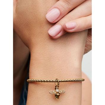 Pandora bedel Silver Goldplated Bij Charm 762672C01