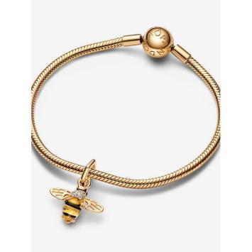Pandora bedel Silver Goldplated Bij Charm 762672C01