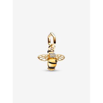 Pandora bedel Silver Goldplated Bij Charm 762672C01
