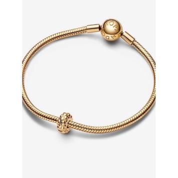 Pandora clip Silver Goldplated Studded 762716C00