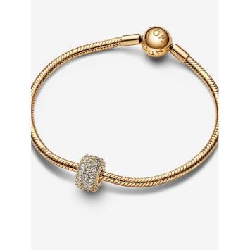 Pandora bedel Silver Goldplated Sprankelend Pavé 762820C01