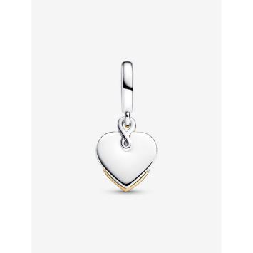 Pandora bedel bicolor moeder hart diamant Charm 763237C01