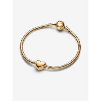 Pandora bedel Silver Goldplated Be Love graveerbaar hart 763439C00