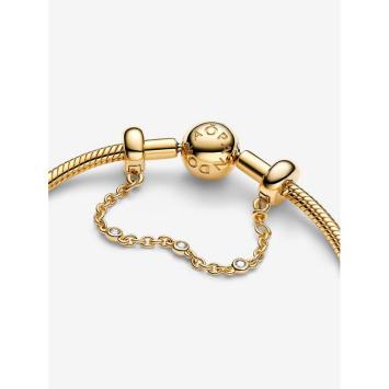 Pandora Veiligheidsketting Silver Goldplated zirkonia 763515C01