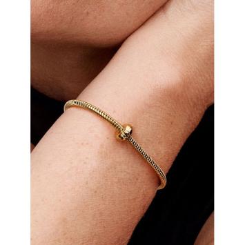 Pandora clip Silver Goldplated Rond 763678C00