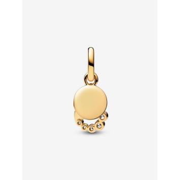 Pandora bedel Silver Goldplated haak met parel Charm 763891C01