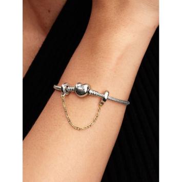 Pandora Veiligheidsketting Silver Goldplated 763904C00