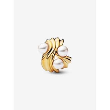 Pandora bedel Silver Goldplated Abstracte Golven 763915C01