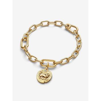 Pandora bedel Silver Goldplated Leeuw Charm 763974C01