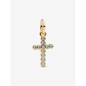 Pandora hangende bedel Silver Goldplated kruis Charm 764063C01