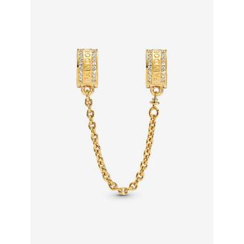 Pandora Veiligheidsketting Silver Goldplated Logo 768642C01