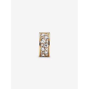 Pandora clip Silver Goldplated Heldere Pavé 768658C01