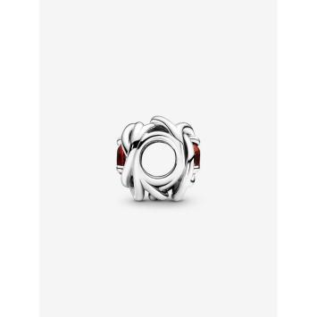 Pandora Silver Geboortesteen Januari Infinity bedel 790065C06
