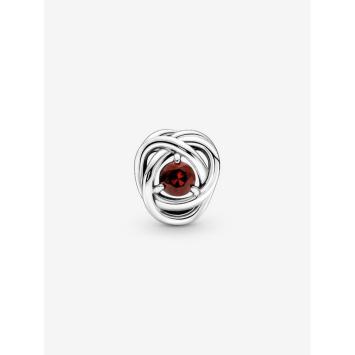 Pandora Silver Geboortesteen Januari Infinity bedel 790065C06