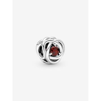 Pandora Silver Geboortesteen Januari Infinity bedel 790065C06