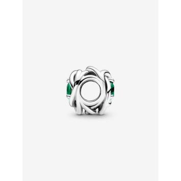 Pandora Silver Geboortesteen Mei Infinity bedel 790065C08