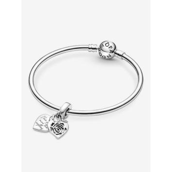 Pandora Silver Roos Hart Hangslot bedel 790086C00