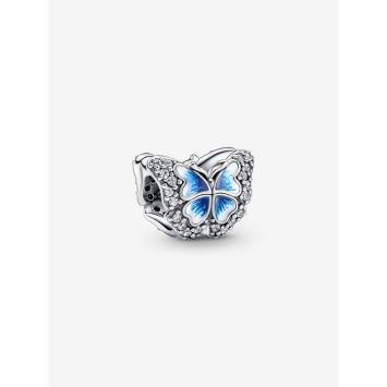 Pandora Silver Sprankelende Blauwe Vlinder bedel 790761C01