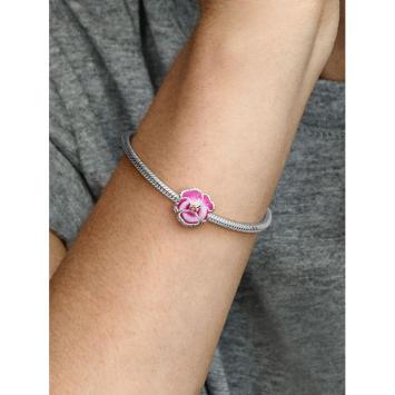 Pandora Silver Roze Viooltje bedel 790777C01