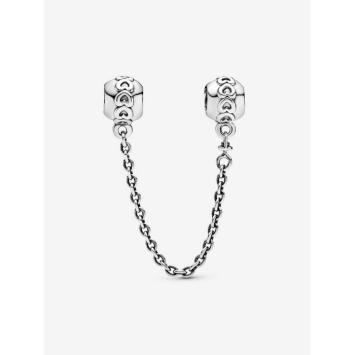 Pandora Veiligheidsketting Silver Band Van Harten 791088