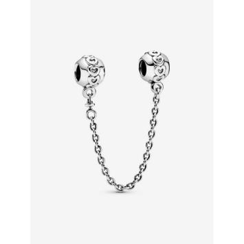 Pandora Veiligheidsketting Silver Band Van Harten 791088