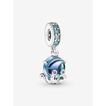 Pandora Silver Murano Glass Cute Octopus bedel 791694C01