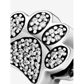 Pandora Silver Sprankelende Pootafdruk bedel 791714CZ