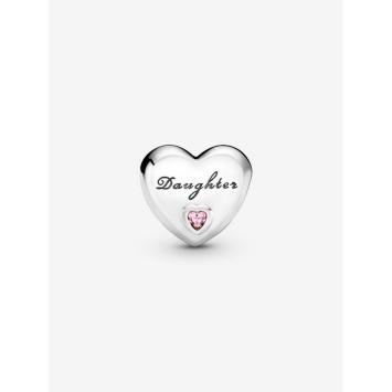 Pandora Silver dochter hart bedel 791726PCZ