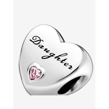 Pandora Silver dochter hart bedel 791726PCZ